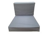 FoamTouch Complete Cushion Replacement Rattan Cushions Pad Garden Patio Furniture for Sofa Seat and Back Cushion with Foam Filling Zipped Cover Easy to Wash