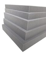 FoamTouch Dark Grey Upholstery Foam Replacements High Density Foam Pads for Furniture Foam Squares for Garden Outdoor Cushion Pads Foam Mats Garden Furniture Cushions Custom Size
