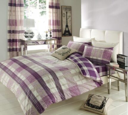 FoamTouch Double Bed Venezia Purple Duvet Set