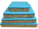 FoamTouch High Density Ultra Firm Recon Foam With High Density Bonded Blue Square Upholstery Foam For Seat Cushion Bar Seats Layer Pads 2.5 Inch Thick Cut To Size