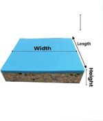 FoamTouch High Density Ultra Firm Recon Foam With High Density Bonded Blue Square Upholstery Foam For Seat Cushion Bar Seats Layer Pads 2.5 Inch Thick Cut To Size - Image 4