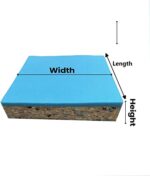 FoamTouch High Density Ultra Firm Recon Foam With High Density Bonded Blue Square Upholstery Foam For Seat Cushion Bar Seats Layer Pads 2.5 Inch Thick Cut To Size - Image 5