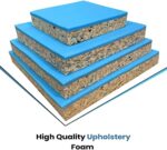 FoamTouch High Density Ultra Firm Recon Foam With High Density Bonded Blue Square Upholstery Foam For Seat Cushion Bar Seats Layer Pads 2.5 Inch Thick Cut To Size - Image 7