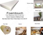 FoamTouch Comfort Foam Upholstery High Density White Foam for Patio Cushions Foam Sheet Bench Pads Craft Foam Floor Bed Couch Cushion Replacement 6" Thick, 18" Wide X 72" Long - Image 3