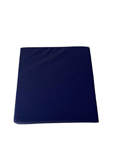 FoamTouch Foam Cushion Waterproof Cover Furniture Back Support Pain Relief High Boost Orthopedic Seat Pad Cushion Pad Wash Clean Bench Car Seat Ask Customized Size (20" X 20" X 3", Navy Blue)