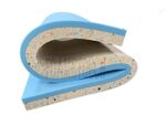 FoamTouch High Density Ultra Firm Recon Foam Base with Blue Firm Foam Bonded Layer Upholstery Foam Sheet for Mattress Padding Window Seat Bench Pads Floor Bed Replacement