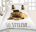 FoamTouch Guchy Enterprise Beautiful Pug Spring Bedding set (pillowcases included)