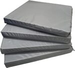 FoamTouch Seat Cushion Seat Pad Bench Cushion Sun Lounger Cushions Garden Chair Seat Pads Outdoor Indoor Water Resistant Chair Foam Insert Lounger Garden Furniture