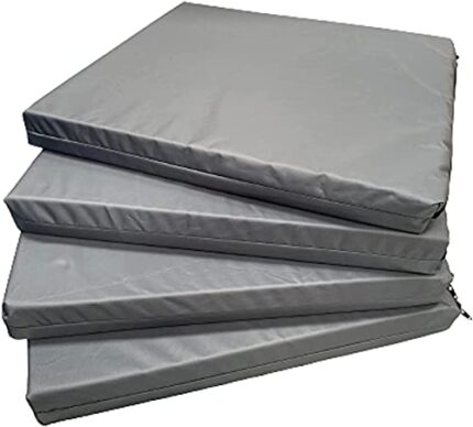 FoamTouch Seat Cushion Seat Pad Bench Cushion Sun Lounger Cushions Garden Chair Seat Pads Outdoor Indoor Water Resistant Chair Foam Insert Lounger Garden Furniture