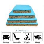 FoamTouch TOP STYLE COLLECTION High Density Ultra Firm Recon Foam With High Density Bonded Blue Square Upholstery Foam For Seat Cushion Bar Seats Layer Pads 2.5 Inch Thick Cut To Size - Image 10
