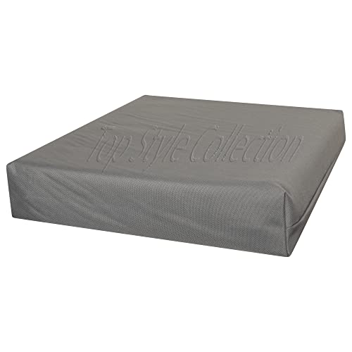 TOP-STYLE-COLLECTION-Waterproof-Chair-Cushions-Seat-Pads-Cushion-Pad-Indoors-Outdoors-Water-Resistant-Material-Kitchen-D-B09PHNJM4B.jpg FoamTouch Waterproof Chair Cushions Seat Pads Cushion Pad Indoors Outdoors Water Resistant Material Kitchen Dining Living Room Patio Garden (16??? x 16??? x 4??? , Grey) - Image 1