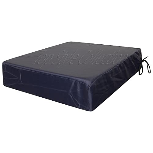 TOP-STYLE-COLLECTION-Waterproof-Chair-Cushions-Seat-Pads-Cushion-Pad-Indoors-Outdoors-Water-Resistant-Material-Kitchen-D-B09QJSGKRD.jpg FoamTouch Waterproof Chair Cushions Seat Pads Cushion Pad Indoors Outdoors Water Resistant Material Kitchen Dining Living Room Patio Garden (20??? x 20??? x 4??? , Navy Blue) - Image 1