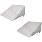 FoamTouch COLLECTION Wedge Pillow Memory Foam Filled Large Fibre Orthopaedic Adult Bed Back Support for Acid Reflux Back Pain Allergies Snoring Heartburn