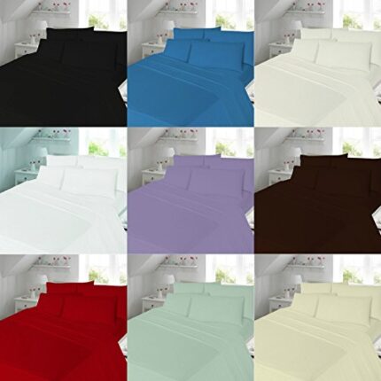 FoamTouch FoamTouch Comfort Foam 100% Brushed Cotton Thermal Flannelette Duvet Cover, Flat,Fitted Sheet PillowCases