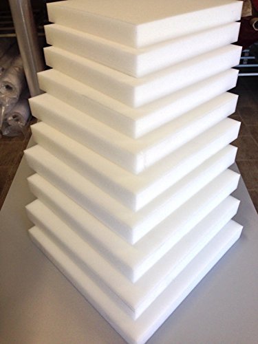 FoamTouch Comfort Foam Top Grade Upholstery Reflex Foam Cushions/Seat Pads for Seating Dining Seat Stool/Block / 35.5cm x 35.5cm x 1 Inch