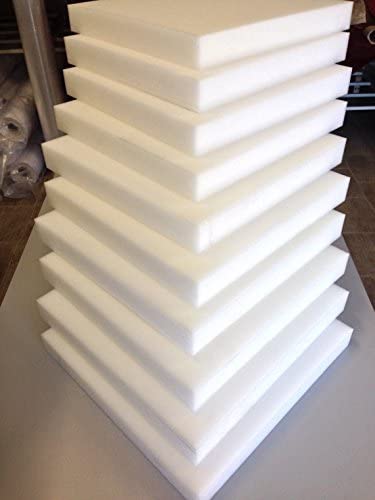 FoamTouch Comfort Foam Upholstery Reflex Foam Cushions/Seat Pads for Seating Dining Seat Stool/Grey Block (12" X12" X3")