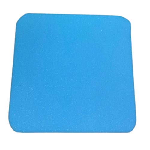 Upholstery-White-Blue-Foam-for-Chair-Seat-Pads-Cushions-IndoorOutdoor-Sofa-Seat-Replacement-DIY-Cushion-OvalRound-Co-B09164KHVY.jpg Upholstery White & Blue Foam for Chair Seat Pads Cushions Indoor/Outdoor Sofa Seat Replacement DIY Cushion Oval/Round Corners D Shape Tapered Dining Chair Seat Pads (16" x 16" x 3", Blue Round Corner) - Image 1