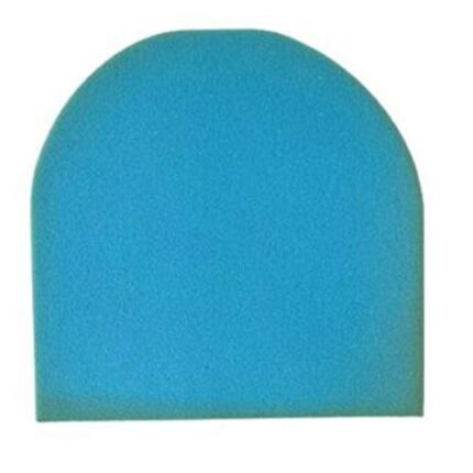 Upholstery White & Blue Foam for Chair Seat Pads Cushions Indoor/Outdoor Sofa Seat Replacement DIY Cushion Oval/Round Corners D Shape Tapered Dining Chair Seat Pads (16" x 16" x 4", Blue D-Shape)