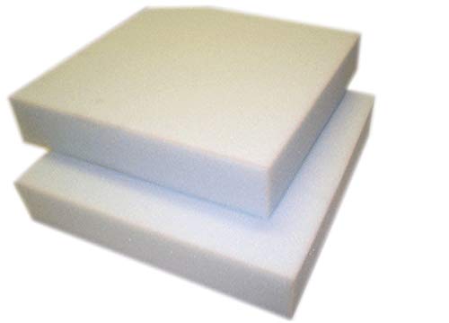 Upholstery-White-Foam-for-Chair-Seat-Pads-Cushions-IndoorOutdoor-Sofa-Seat-Replacement-DIY-Cushion-OvalRound-Corners-D-B09131ZKS7.jpg Upholstery White Foam for Chair Seat Pads Cushions Indoor/Outdoor Sofa Seat Replacement DIY Cushion Oval/Round Corners D-Shape Tapered Dining Chair Seat Pads (16" x 16" x 2", White Square) - Image 1