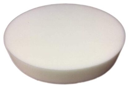 Upholstery White Foam for Chair Seat Pads Cushions Indoor/Outdoor Sofa Seat Replacement DIY Cushion Oval/Round Corners D-Shape Tapered Dining Chair Seat Pads (14" x 15" x 4", White Oval / Round)
