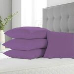 FoamTouch FoamTouch  COLLECTION Pillowcases 2 Pack 50% EGYPTIAN COTTON & 50% POLYCOTTON Durable Soft Cozy And Breathable Plain Dyed (Pillows Are Not Included) In Standard Size 50CM X 75CM - Image 4