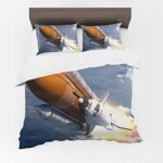 FoamTouch 3PCs Galaxy Duvet Cover Set, 3D Digital Print, Sky Stars Universe Moon Astronaut, Comfortable, Soft Microfibre for Kids Teen Adults Bedding Set - Image 18